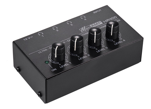 Ha400 Ultra-compact 4 Channels Mini Audio Stereo Headphone