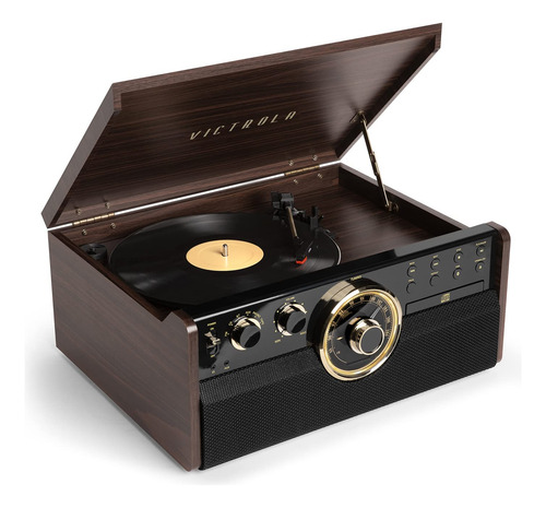 Tocadiscos 6 En 1 Victrola Empire Mid-century Con Bluetooth