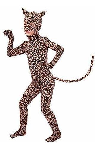 Disfraz Talla X-large Para Niño De Leopardo Halloween