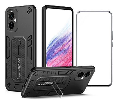 Funda Para Samsung Galaxy A04 Con Soporte Metálico Con Lámin