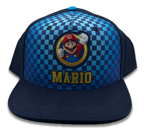 Gorra Super Mario Ajustable  Color Azul