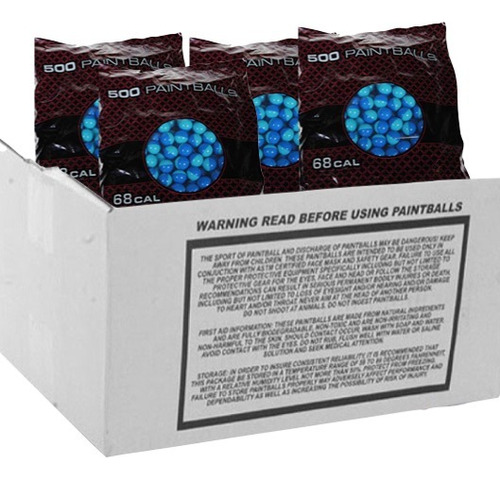 Caja 2000 Paintballs Shrapnel .68 Pelota Gotcha Xtreme C