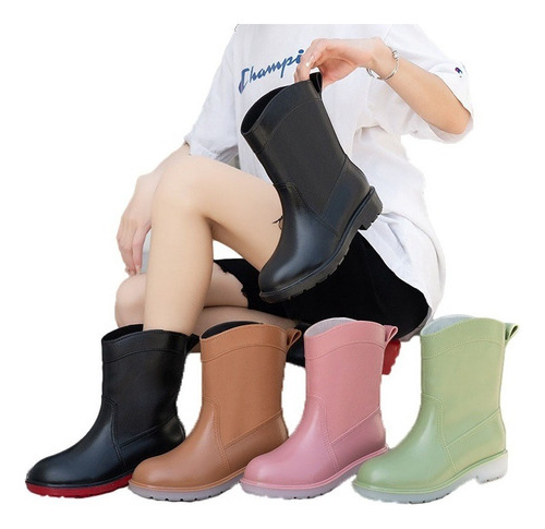 Botas De Lluvia De Plataforma Zapatos De Cocina For Mujer [