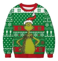 Comprar Polera Grinch Navidad Ugly Diseño Sublimado Full Print