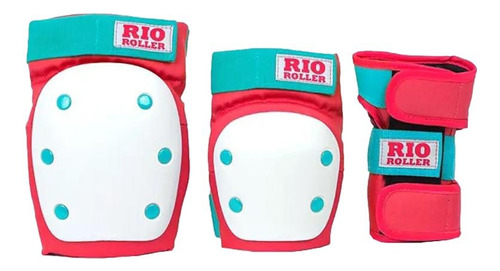 Set Protecciones Rio Roller Rodilleras Coderas Muñequeras 