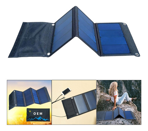 Imagen 7 de 12 de Batería De Carga Solar Plegable De Bricolaje De Celda 21w