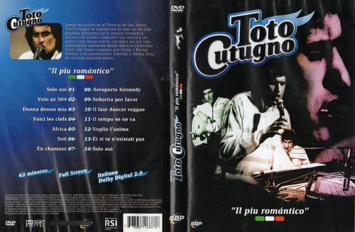 Dvd Toto Cutugno  Ii Piu Romantico 