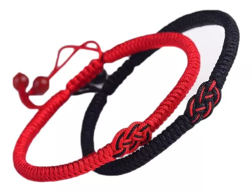 2 x hilo rojo del destino pulsera de pareja hilo rojo a juego pulsera roja  kabbalah pulsera de la suerte hilo rojo del destino -  México