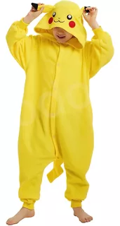 Pijama Mameluco Pikachu Disfraz Niños Cosplay Pokemon Regalo