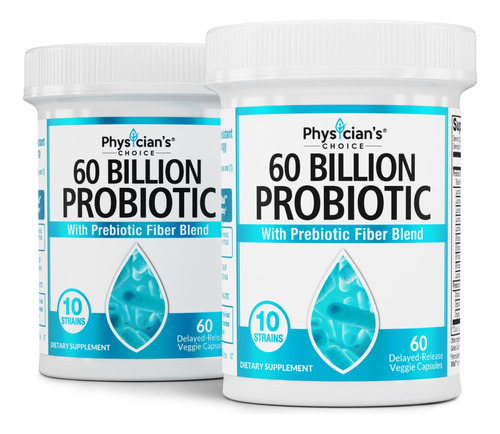 Set 2 60 Billion Probiotic 60 Cápsulas Physicians' Choice