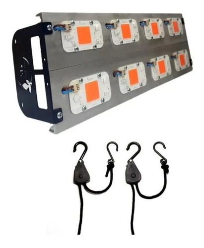 Panel Cultivo Led Cob Indoor 400w Luz Full Spectrum Y Polea