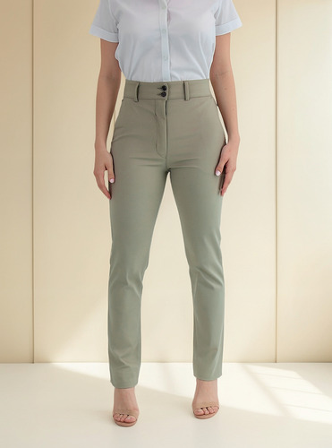 Pantalón De Vestir Para Mujer Corte Recto