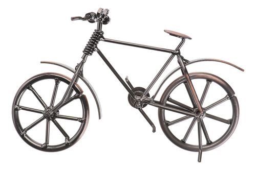 Escultura Retro De Hierro Forjado Para Bicicleta, Adorno De