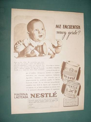 Publicidad Clipping Harina Lacteada Nestle Leche Condensada