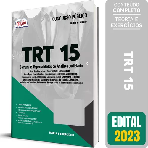 TRT-15ª Região - Analista Judiciário – Tecnologia da Informação