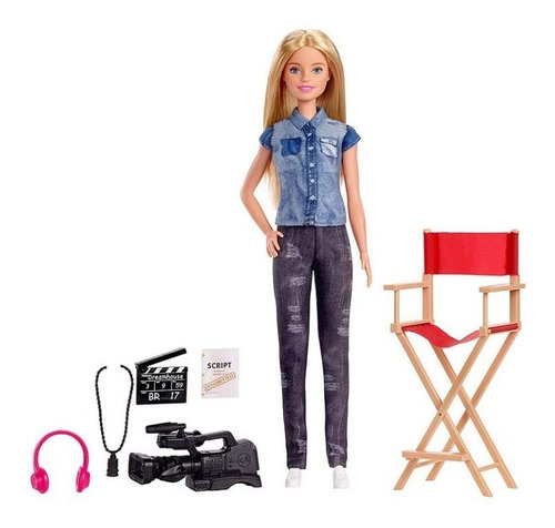 Muñeca Barbie Directora De Cine Con Accesorios