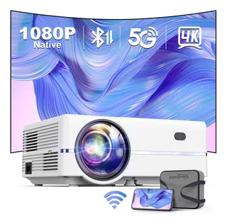 Rovomko Projector, Projector With Wifi And Bluetooth, 600 A.