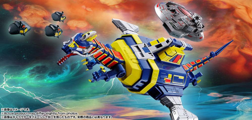 Figura De Acción Figura Gx-106 Denshi Seijyu Dol And Guillan Enban - Space Sheriff Gavan - Soul Of Chogokin - Bandai De Bandai