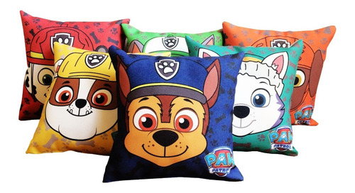 10 Cojincitos Mini Personalizados Paw Patrol 