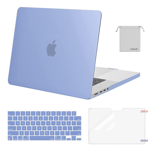 Funda Rígida Mosiso Para Macbook Pro 16  2485 Lilac