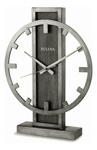 Bulova B1864 Streak Reloj De Mesa, Color Plateado Envejecido