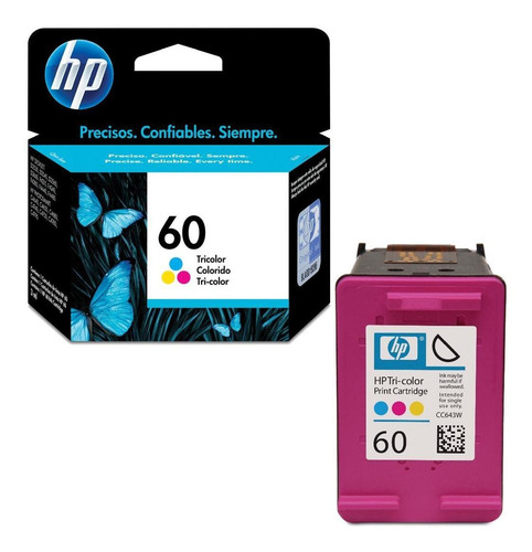 Imagen 3 de 6 de Cartucho De Tinta Hp 60 Tricolor