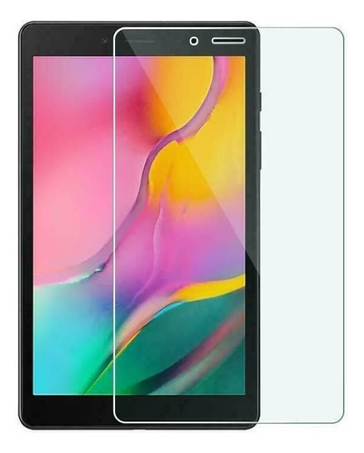 Mica + Funda Rudo C/ Base Galaxy Tab A 8.0 2019 Sm-t290 T295 Color Rosa Con Azul (m)