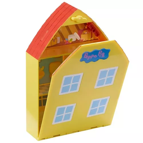 Peppa Pig Casa Com Jardim Maleta Cenário Dtc 4206