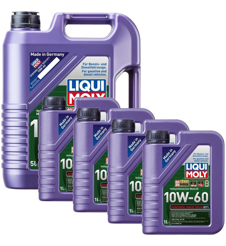 Aceite Motor Synthoil Race Tech Gt1 10w60 Liqui Moly 9lts