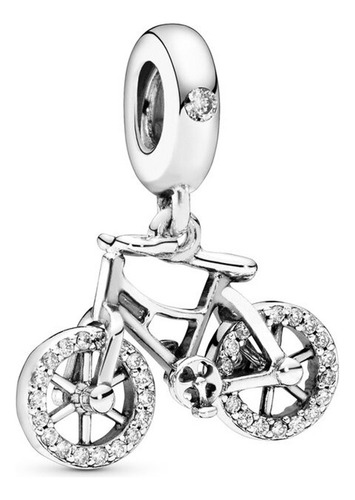 Dije Charm De Plata S925 Compatible Viajes Calidad Premium Bicicleta