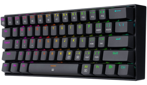 Teclado Redragon Gamer Mecanico Dragonborn K630rgb-sp Brown Swich Español Iluminación Rgb Negro Usb