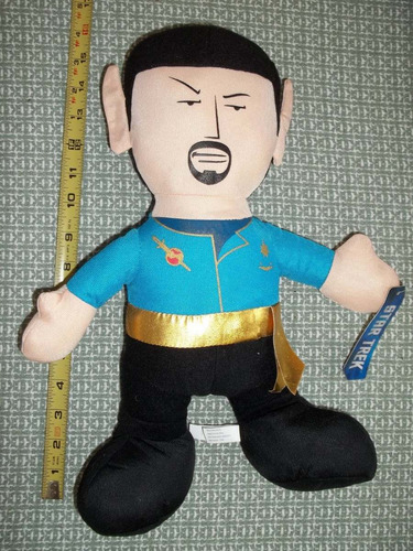 Mirror Universe Spock - Pelúcia Coleção Star Trek - 35,60 Cm