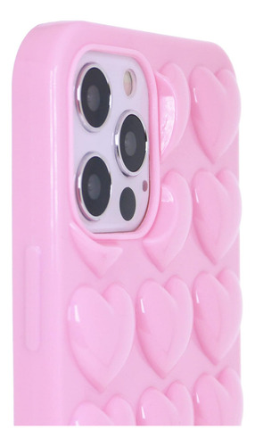 Dmaos iPhone 12 Pro Max Case For Women, 3d Pop Bubble Heart