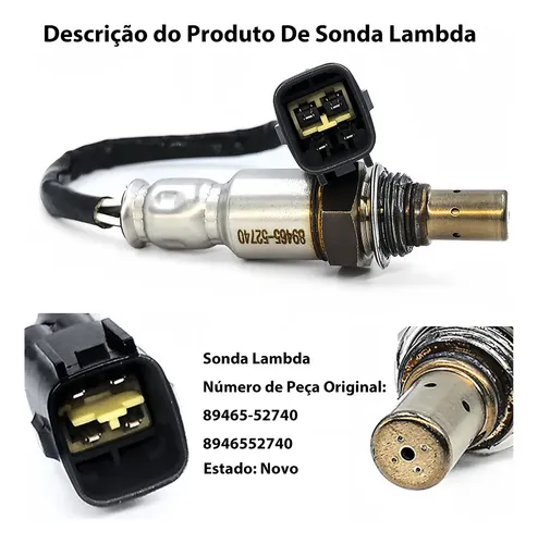 Sonda Lambda Toyota Yaris 1.3/1.5 8946552740 Pós Catalisador