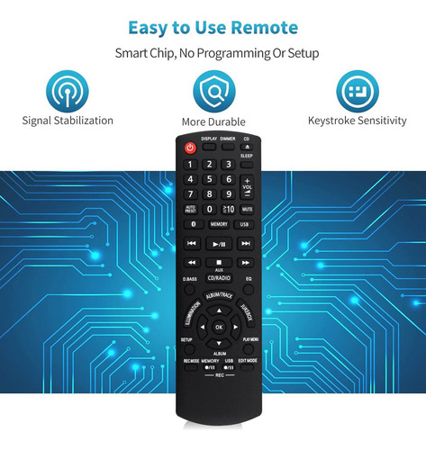 Pt Compatibility Reemplace El Control Remoto N2qayb001094