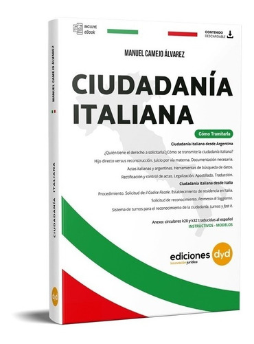 Libro Ciudadania Italiana Como Tramitarla