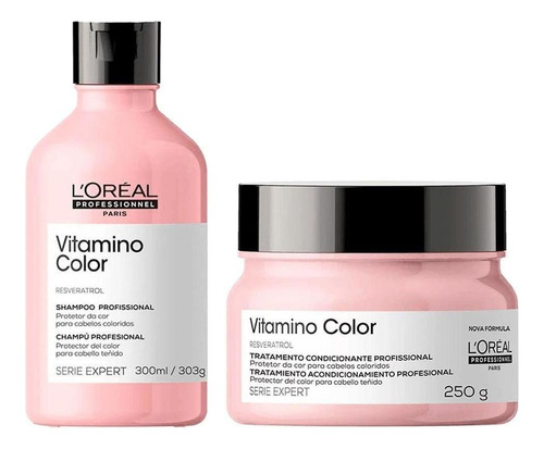  Kit Shampoo E Máscara Loreal Vitamino Color Home Care
