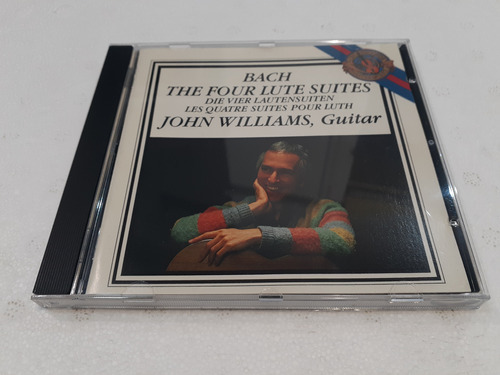 The Four Lute Suites, Bach, Williams - Cd 1986 Holanda Ex 