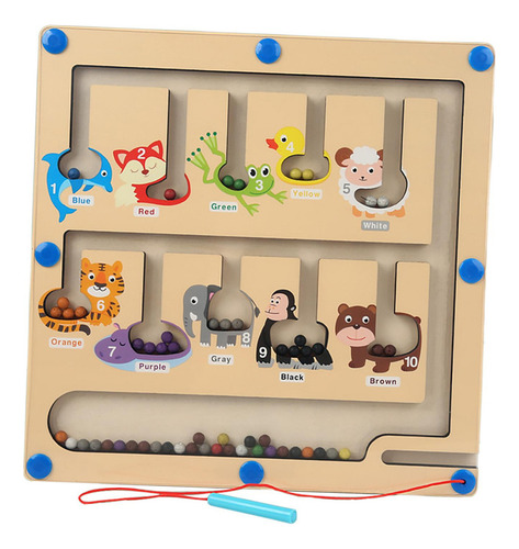/ Laberinto De Madera, Juego De Rompecabezas, Tablero Para