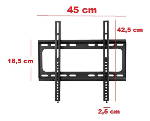 Imagen 6 de 8 de Soporte Tv Pared Fijo 26 32 40 42 43 49 50 55 60 63 Lcd Led®