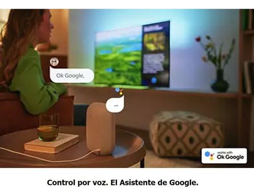 Imagen 4 de 10 de Smart Tv Android Philips Ambilight 65pud7906/55