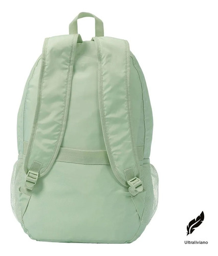 Totto Mochila Plegable Ultraliviana Porta Laptop 15.4 | Viaje - Escuela - Oficina | 22 Litros Syncro241 Verde Lisa