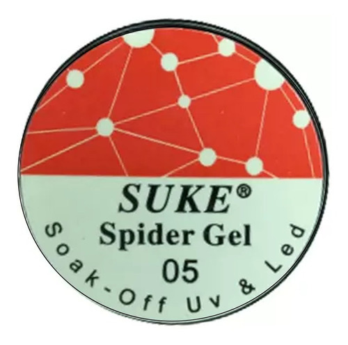 Spider Gel Profissional Teia De Aranha Estilo Elástico Suke Cor Vermelho Listrado