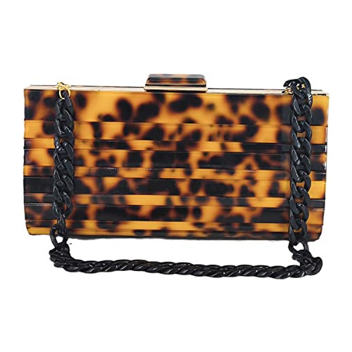 Boutique De Fgg Leopard Mujer Acrílico Bolsas De 4d181