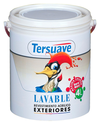 Latex Exterior Lavable Rojo Borgoña Tersuave 4 Lts