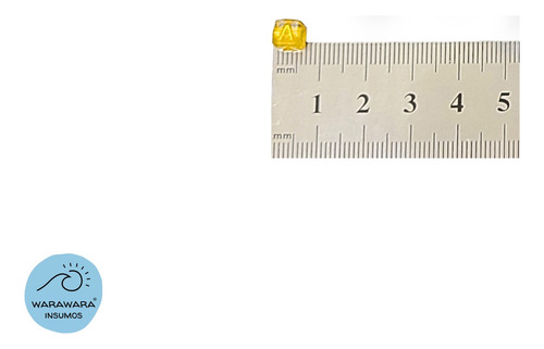 Letras Doradas Cubo Cuadrado Miel 6mm 25gr 150u Bijou