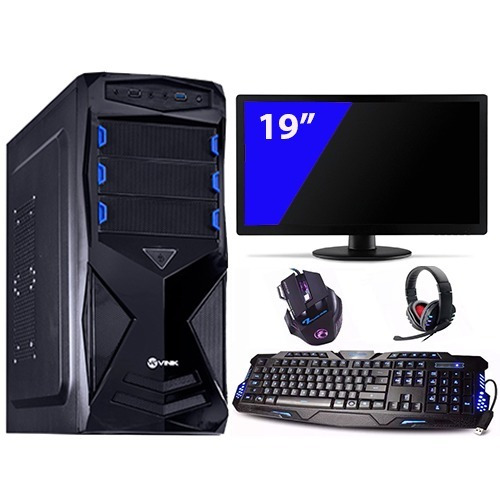 Pc Gamer Intel 4gb 500 Hd Gtx 650 + Monitor 19 + Kit Gamer