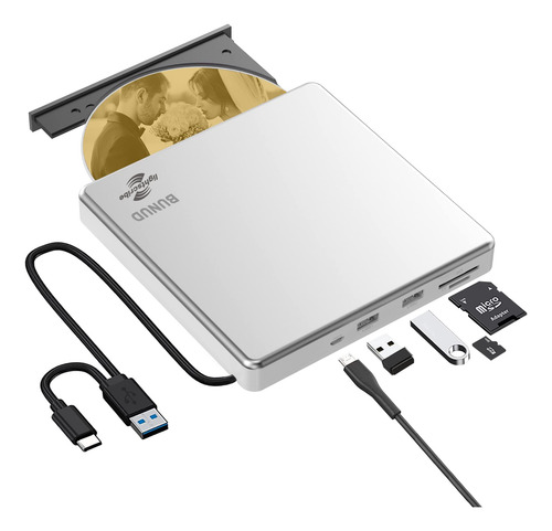 External Cd/dvd Drive Bunud Lightscribe For Laptop Mac Windo