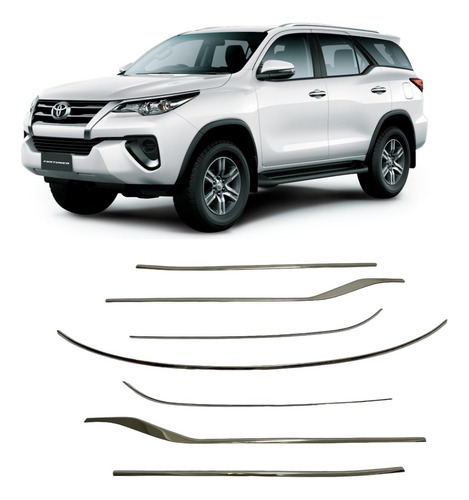 Accesorios Cromados Lamevidrios Toyota Fortuner 2017 - 2024