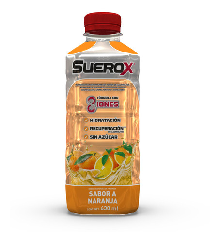Suerox Bebida Hidratante Sabor Naranja 600ml
